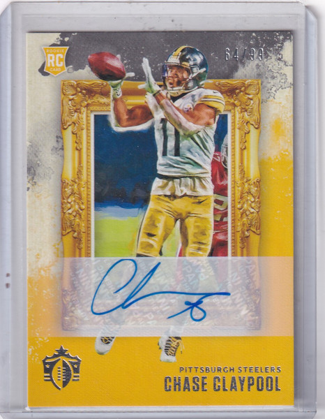 2020 Panini Gridiron Auto 64/99 Chase Claypool - Pittsburgh Steelers