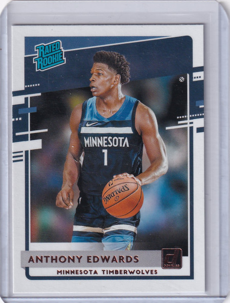 2020-21 Panini Donruss #201 Anthony Edwards - Minnesota Timberwolves