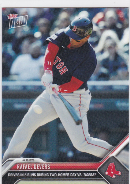 2023 TOPPS NOW #75 RAFAEL DEVERS- BOSTON RED SOX