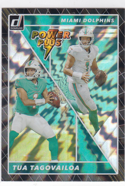 2022 Panini Donruss #PP-4 Tua Tagovailoa Power plus Miami Dolphins
