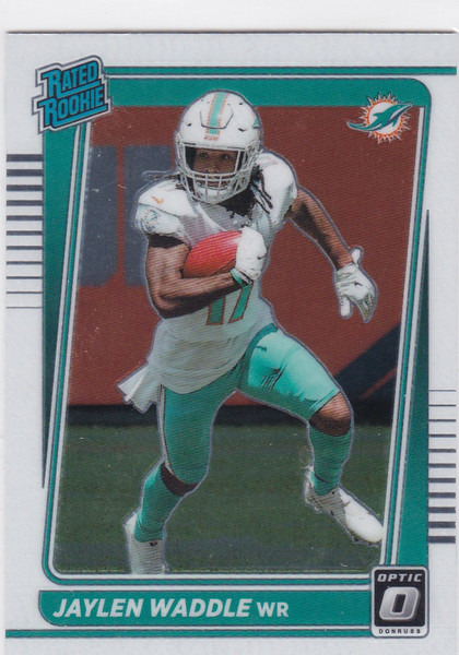 2021 Donruss Optic #208 Jaylen Waddle RC Miami Dolphins