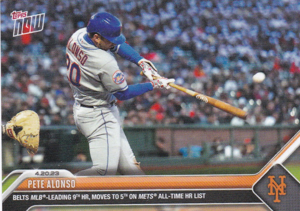 2023 TOPPS NOW #157 PETE ALONSO- NEW YORK METS