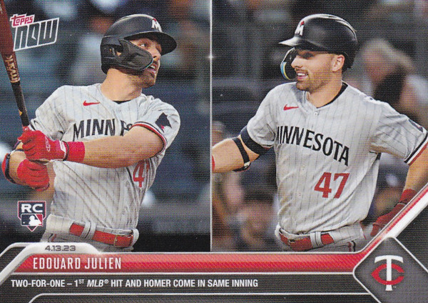 2023 TOPPS NOW #117 EDOUARD JULIEN- MINNESOTA TWINS