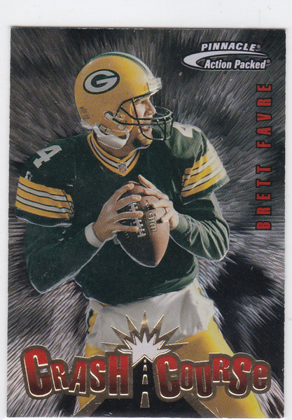 1997 Pinnacle #5 Brett Favre Crash Course Green Bay Packers