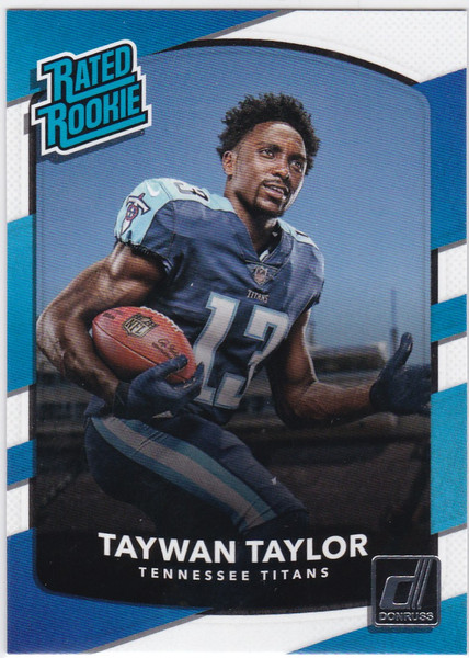 2017 Donruss Rated Rookie #315 Taywan Taylor Tennessee Titans