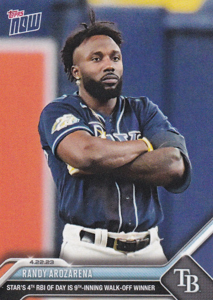 2023 TOPPS NOW #169 RANDY AROZARENA- TAMPA BAY RAYS