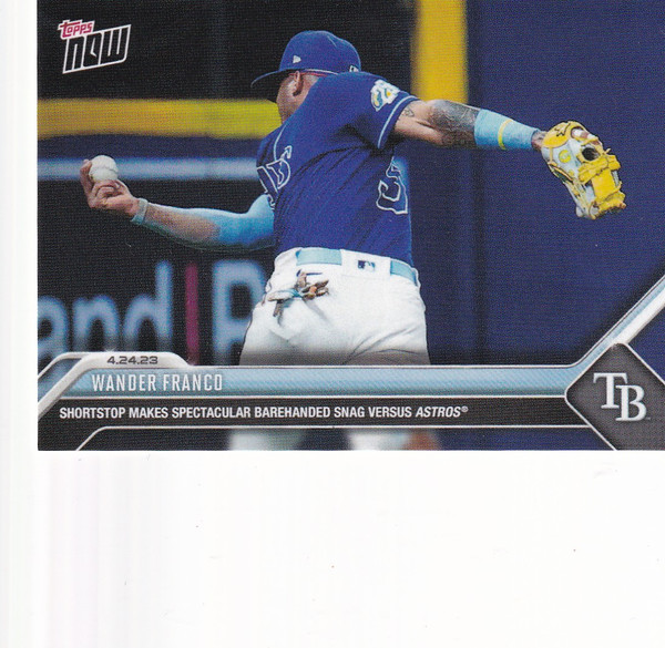 2023 TOPPS NOW #182 WANDER FRANCO- TAMPA BAY RAYS