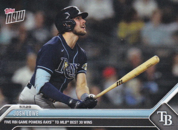 2023 TOPPS NOW #271 JOSH LOWE- TAMPA BAY RAYS