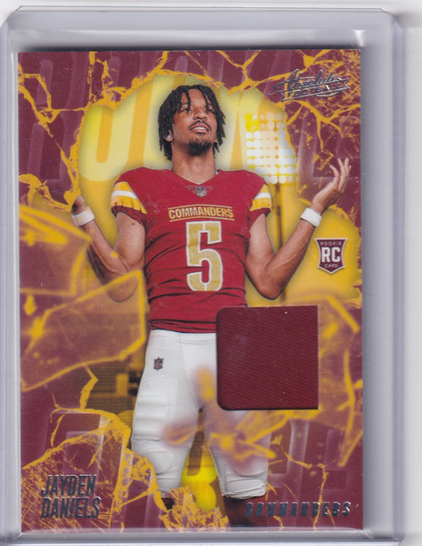 2024 Panini Absolute Rookie Force Jersey #RF-JDS Jayden Daniels - Commanders
