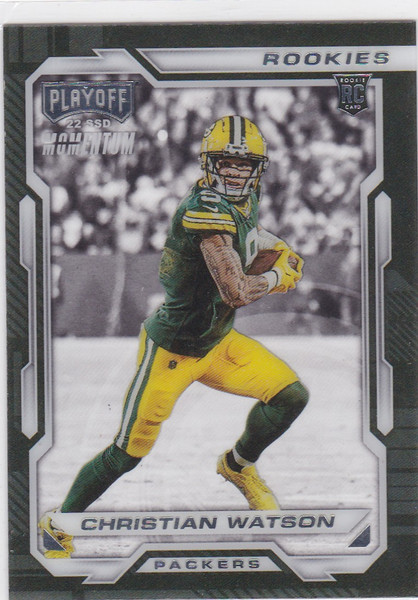 2022 Panini Playoff Clear #PMR-17 Christian Watson RC Green Bay Packers