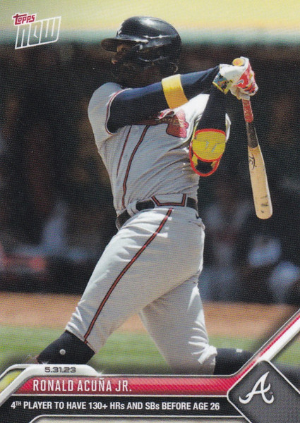 2023 TOPPS NOW #370 RONALD ACUNA JR- ATLANTA BRAVES
