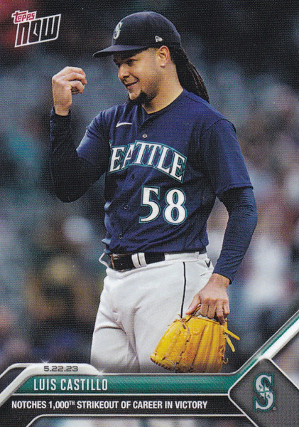 2023 TOPPS NOW #332 LUIS CASTILLO- SEATTLE MARINERS