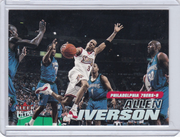 2000 FLEER #156 ALLEN IVERSON- SIXERS