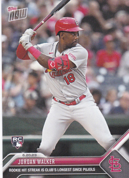 2023 TOPPS NOW #471 JORDAN WALKER- ST LOUIS CARDINALS