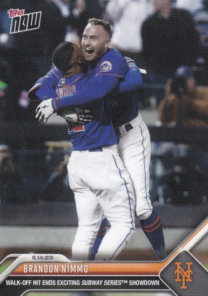 2023 TOPPS NOW #440 BRANDON NIMMO- NEW YORK METS