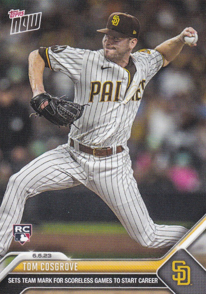 2023 TOPPS NOW #399 TOM COSGROVE- SAN DIEGO PADRES