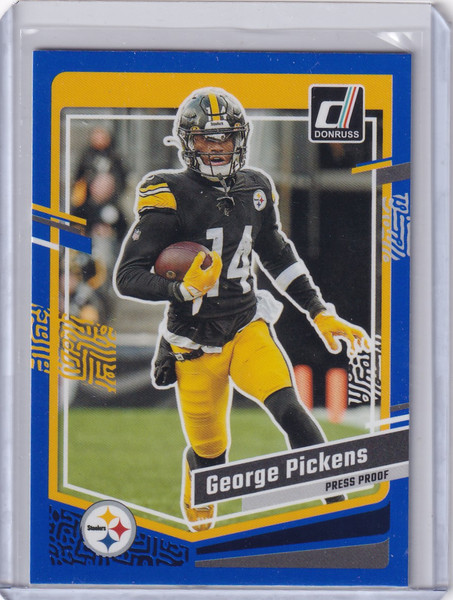 2023 Panini Donruss Press Proof #248 George Pickens - Pittsburgh Steelers