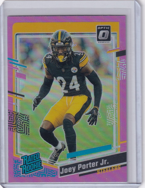 2023 Panini Donruss Optic Pink #287 Joey Porter Jr - Pittsburgh Steelers