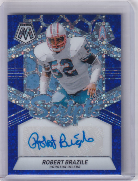 2024 Panini Mosaic Prizm Auto #SC-RBE Robert Brazile - Tennessee Titans