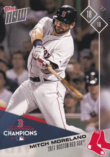 2017 TOPPS NOW POST SEASON #PS-69 MITCH MORELAND- BOSTON RED SOX
