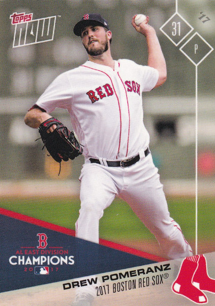 2017 TOPPS NOW POST SEASON #PS-74 DREW POMERANZ- BOSTON RED SOX