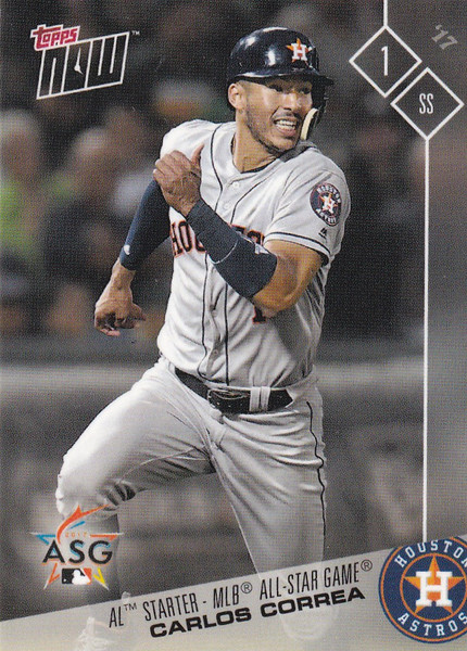 2017 TOPPS NOW ALL STAR #AS-12 CARLOS CORREA- HOUSTON ASTROS