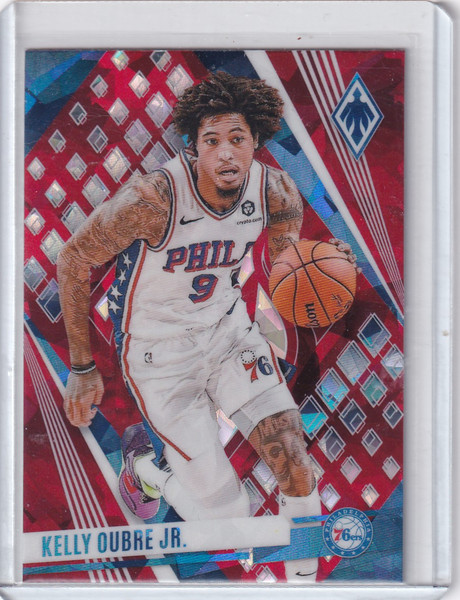 2023 PHOENIX #122 KELLY OUBRE JR RED CRACKED ICE- PHILADELPHIA 76ERS