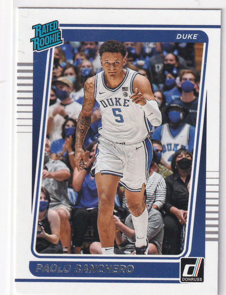 2022 DONRUSS RATED ROOKIE DRAFT PICK #2 PAOLO BANCHERO- ORALNDO MAGIC