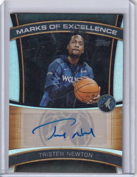 2025 TOPPS #ME-TN TRISTEN NEWTON EXCELLENCE AUTO- MINESSOTA TIMBERWOLVES