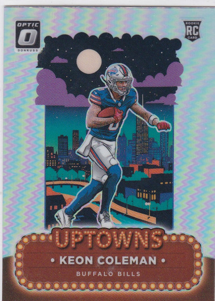 2024 Donruss Optic #15 Keon Coleman UPTOWN RC Buffalo Bills