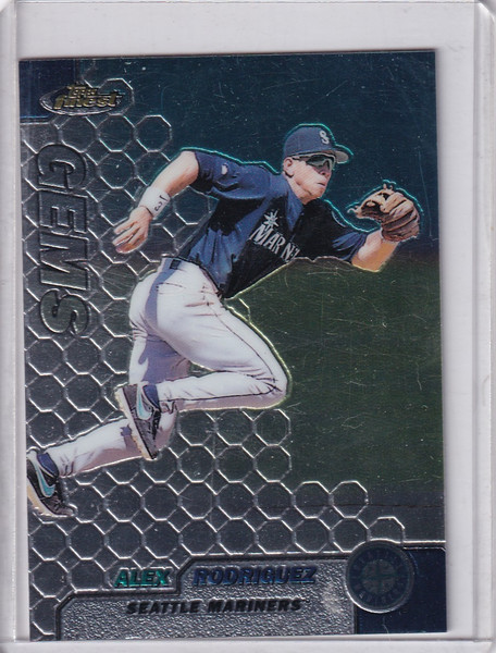 1999 TOPPS FINEST #105 ALEX RODRIGUEZ GEMS- SEATTLE MARINERS