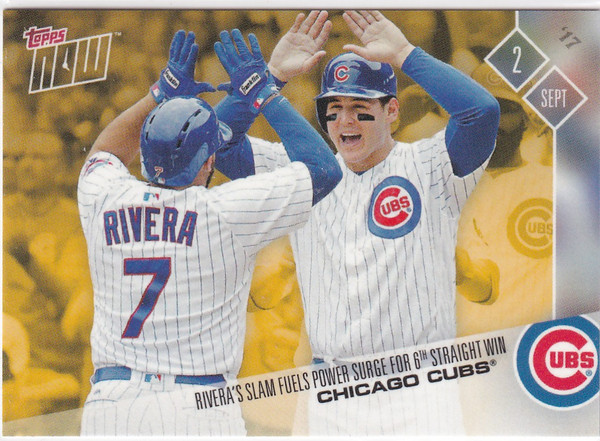 2017 TOPPS NOW #PWB-04 CHICAGO CUBS PLAYER WEEKEND BONUS- CHICAGO CUBS