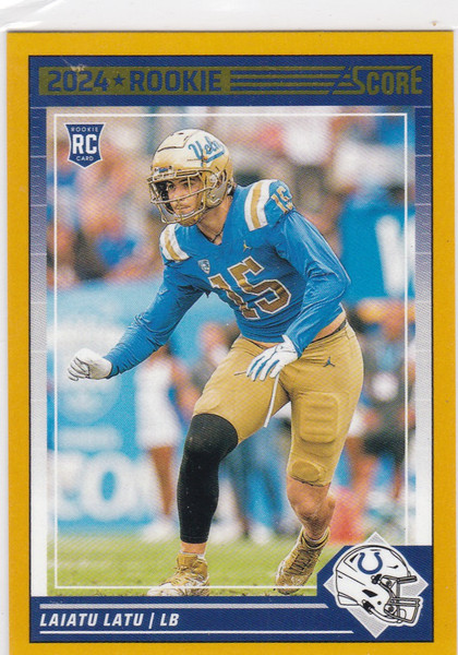 2024 Panini Score #316 Laiatu Latu RC Indianapolis Colts