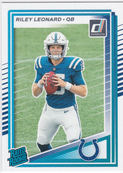 2025 Donruss #341 Riley Leonard Rated Rookie Indianapolis Colts