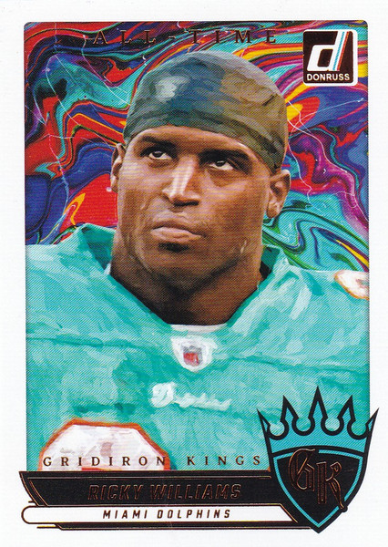 2025 Donruss #ATGK-RWS Ricky Wiliams Gridiron Kings Miami Dolphins