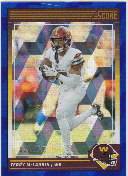 2024 Panini Score #285 Terry McLaurin Cubic RC 21/120 Washington Commanders