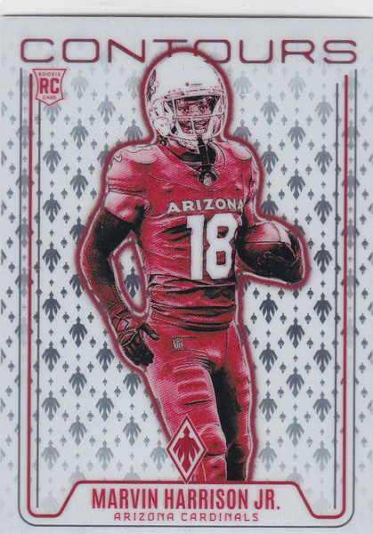 2024 Panini Phoenix #Con-Mhj Marvin Harrison Jr. Contours RC Arizona Cardinals