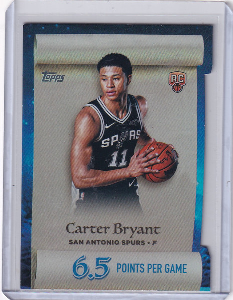 2025-26 Topps Basketball Making the List #ML-14 Carter Bryant - Spurs
