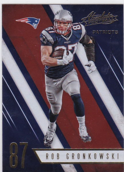 2016 Panini Absolute #44 Rob Gronkowski New England Patriots