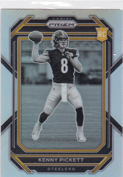 2022 Panini Prizm Rookie Variation Black & White #301 Kenny Pickett RC Steelers