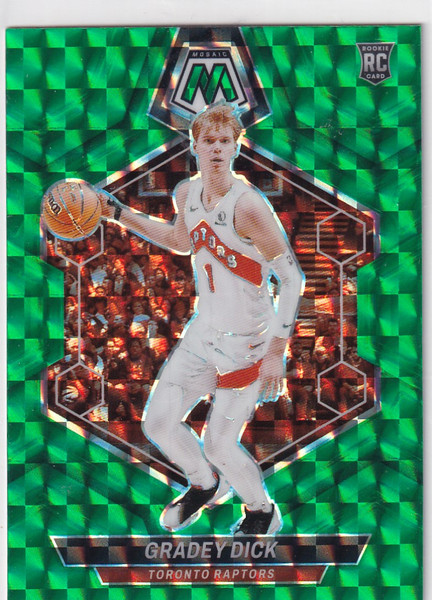 2023-24 MOSAIC #239 GRADEY DICK GREEN REACTIVE- TORONTO RAPTORS