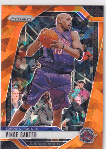 2024-25 PRIZM #295 VINCE CARTER ORANGE CRACKED ICE- TORONTO RAPTORS