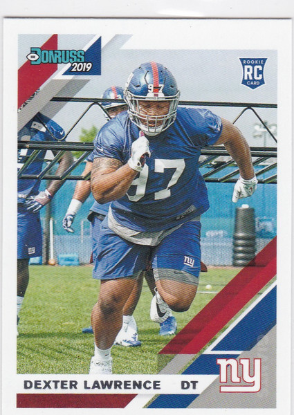 2019 Donruss #257 Dexter Lawrence Rated Rookie RC New York Giants