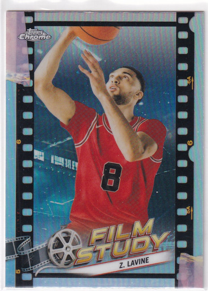 2024 TOPPS CHROME #FS-4 ZACH LAVINE FILM STUDY REFRACTOR- CHICAGO BULLS