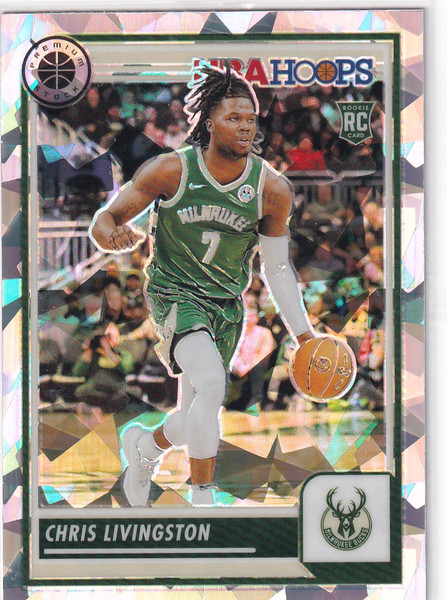 2023-24 PREMIUM STOCK #99 CHRIS LIVNGSTON CRACKED ICE- MILWAUKEE BUCKS