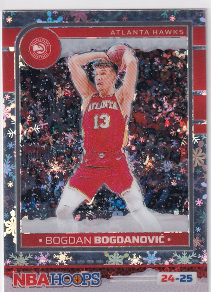 2024-25 HOOPS #147 BOGDAN BOGDANOVIC WINTER- ATLANTA HAWKS