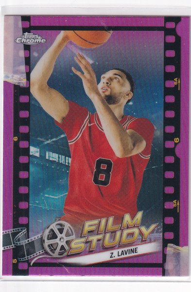 2024 TOPPS CHROME #FS-4 ZACH LAVINE FILM STUDY PINK- CHICAGO BULLS