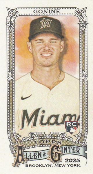2025 Topps Allen & Ginter mini A&G back #236 Griffin Conine RC Miami Marlins