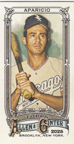 2025 Topps Allen & Ginter mini A&G back #322 Luis Aparicio Chicago White Sox