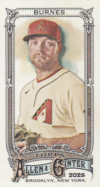 2025 Topps Allen & Ginter mini #195 Corbin Burnes Arizona Diamondbacks
